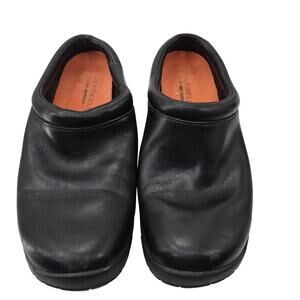 Merrell Clog Shoes Womens 7.5 Black Leather Slip On